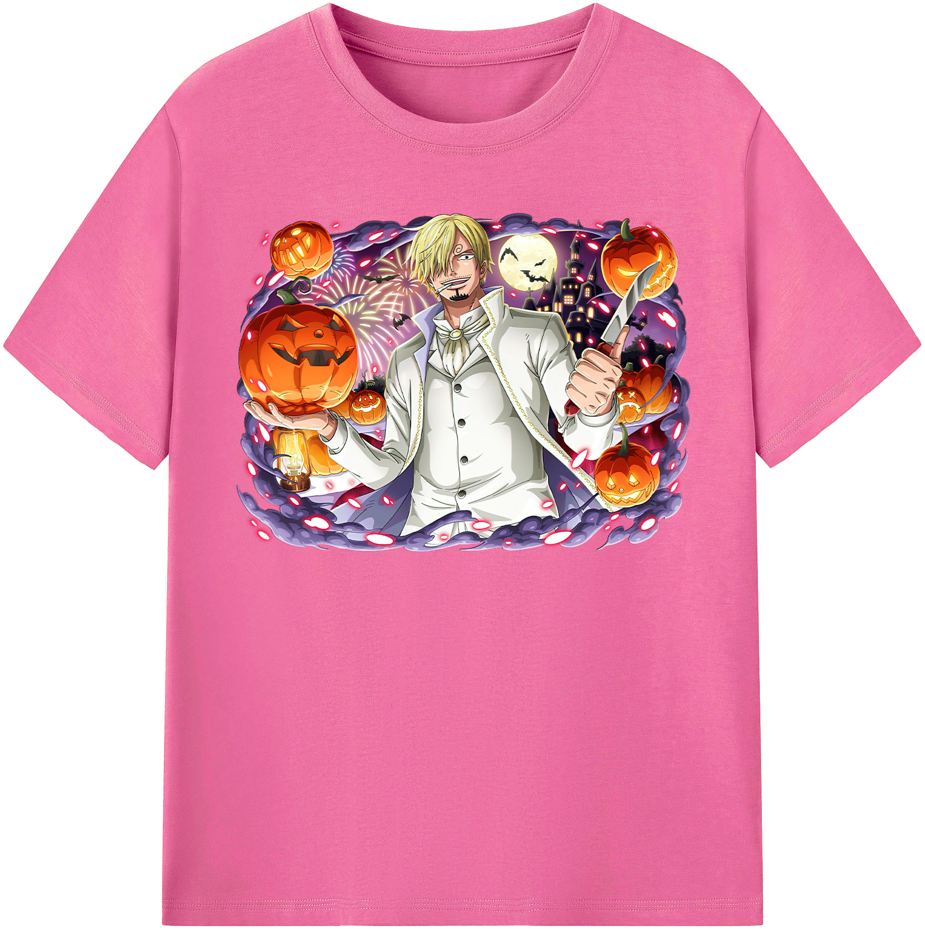 （画像用） ワンピース サンジ ONE PIECE Sanji レディースカジュアルプリントTシャツ（綿100％）